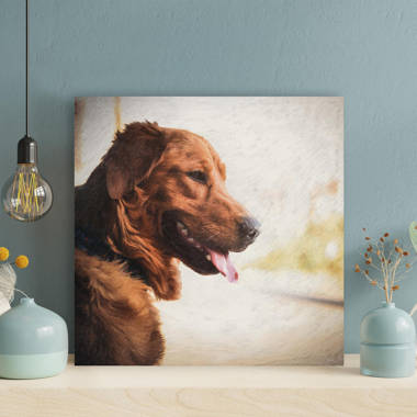 Golden retriever outlet wall art